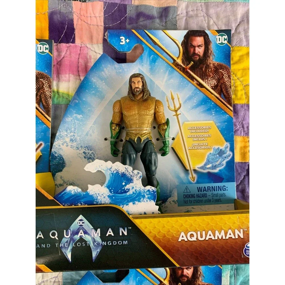 Aquaman & the Lost Kingdom lot of 4 Spin Master 4”  Aquaman, Stealth, Orm, Manta